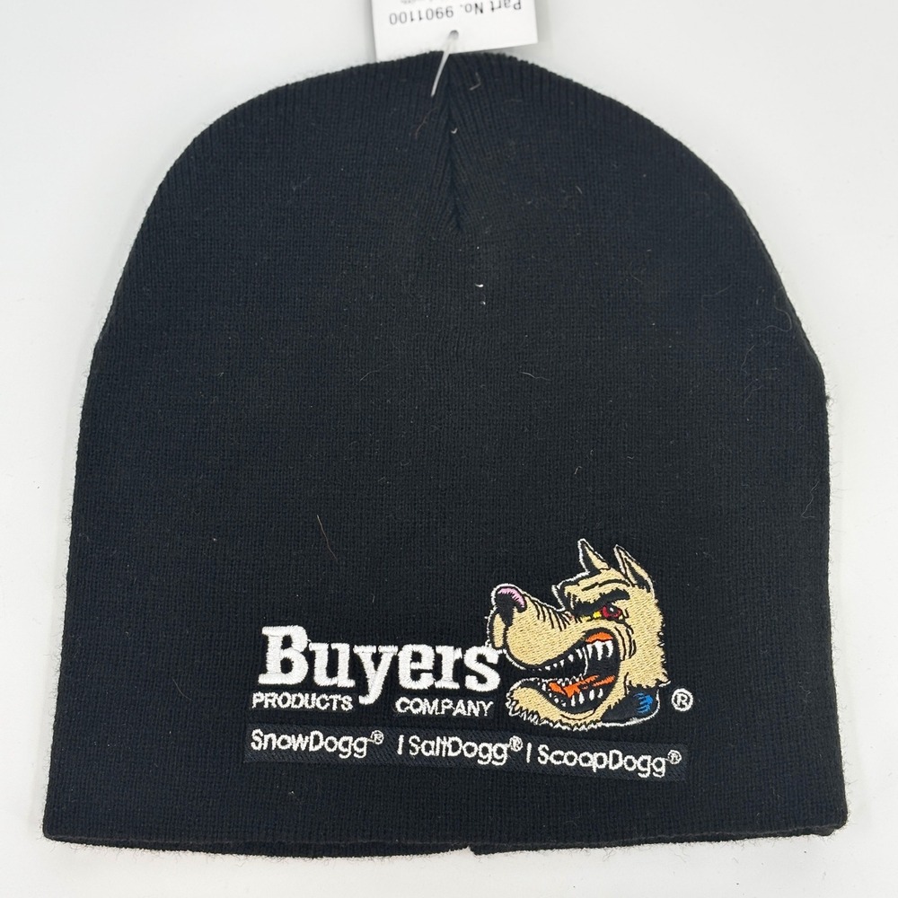 Buyers Products Beanie Unisex Black SnowDogg SaltDogg ScoopDogg Knit Hat